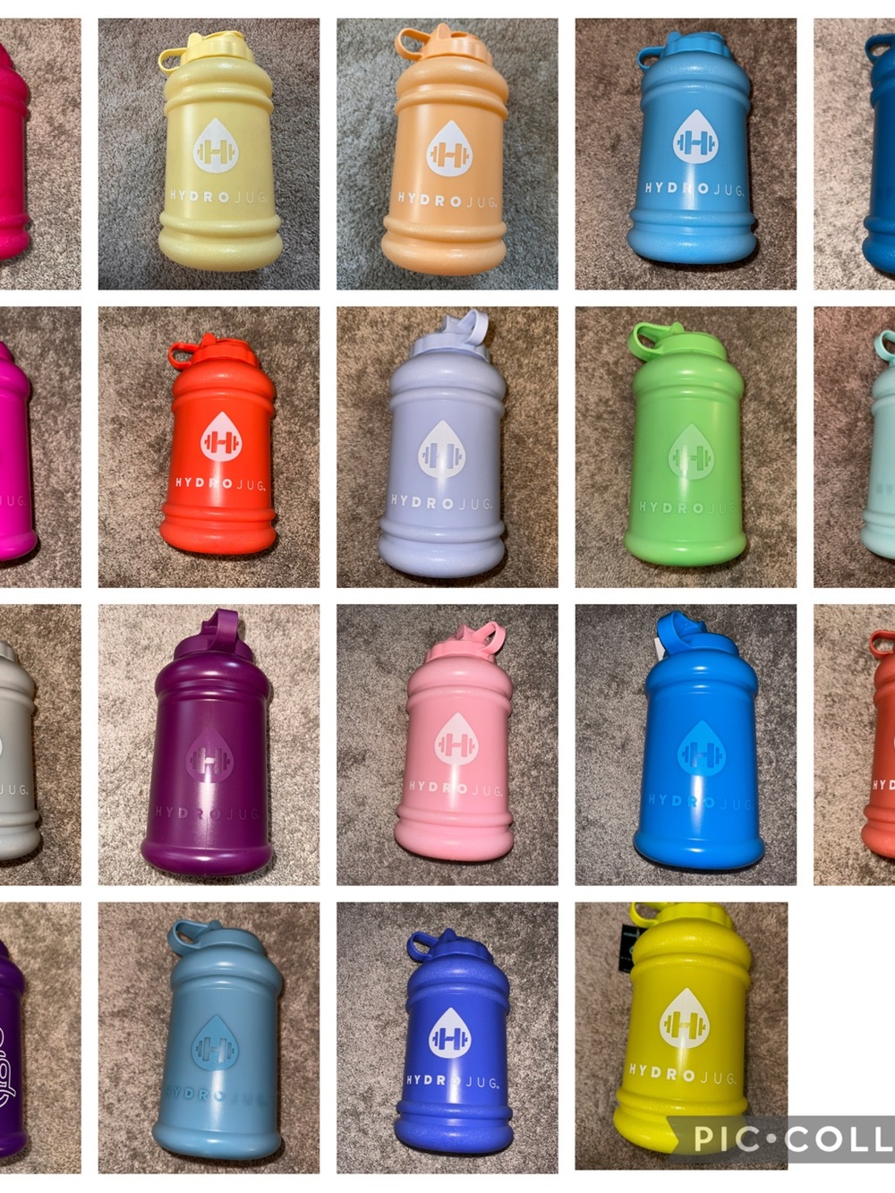 HydroJug Assorted Pastel & Bright Color Water Jugs